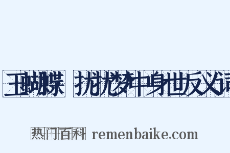 玉蝴蝶·扰扰梦中身世反义词是什么意思的图片